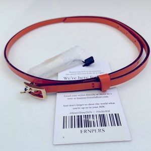 M.M. Lafleur The Erne Street Belt - orange leather belt